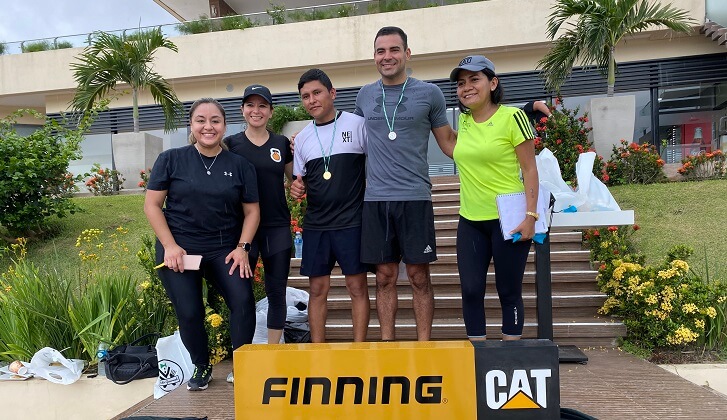 Activa mañana deportiva vivieron colaboradores de Santa Cruz   